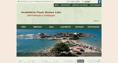 Desktop Screenshot of imobiliariapaulogomes.com.br