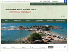 Tablet Screenshot of imobiliariapaulogomes.com.br